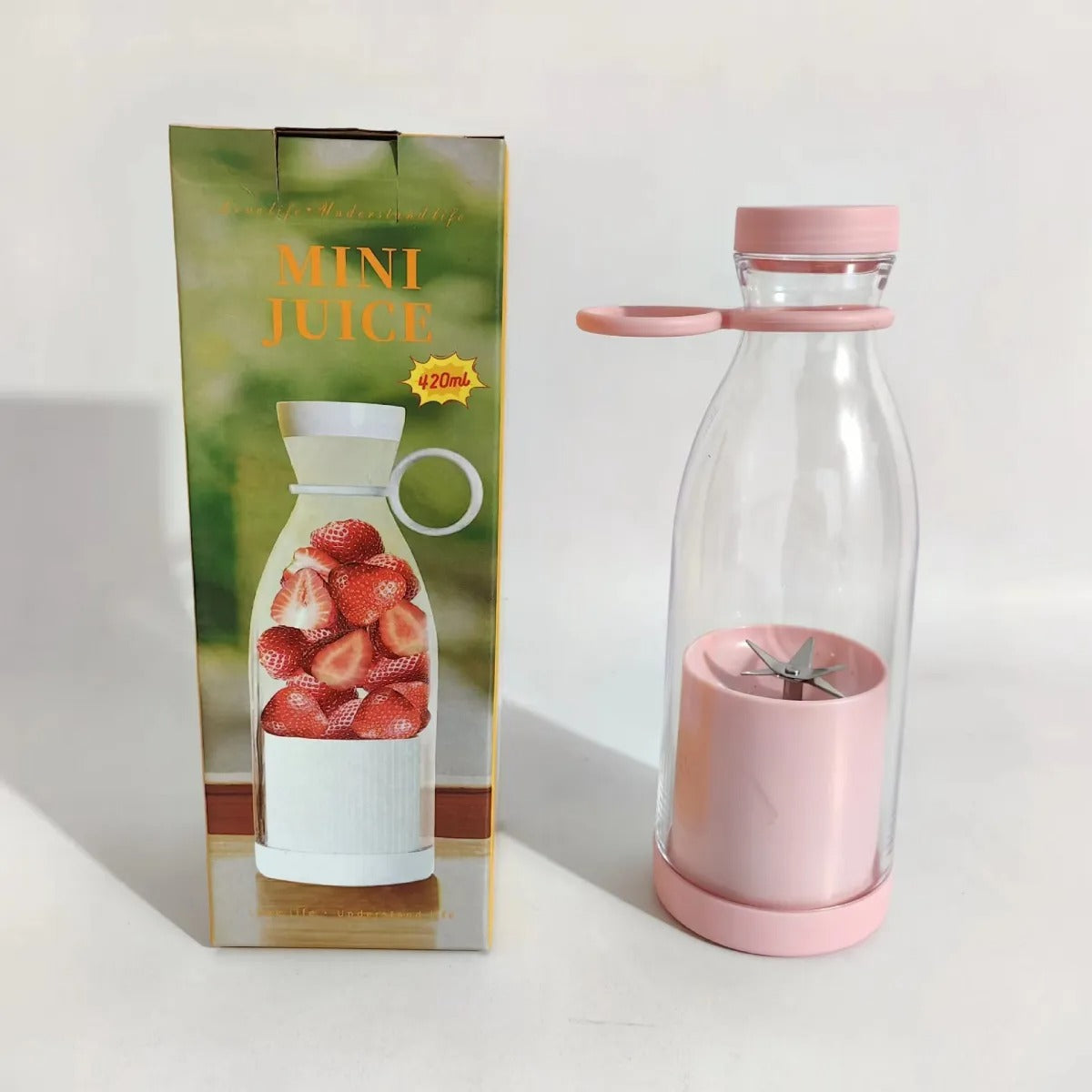 Rechargeable Portable Juice Blender 420ml – USB Personal Smoothie Maker