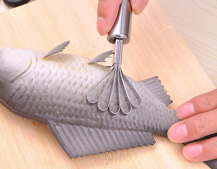 Stainless Steel Coconut and Fish Scales Peeler Tool