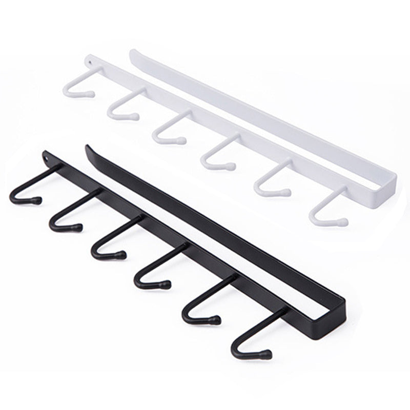 Metal Hooks Storage Shelf for Kitchen and Bathroom Organizer