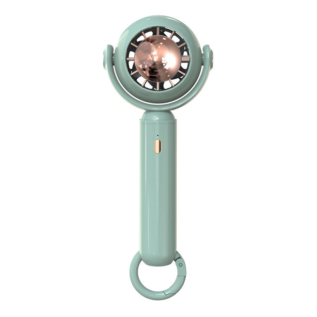 Mini Portable USB Rechargeable Handheld Fan with Base