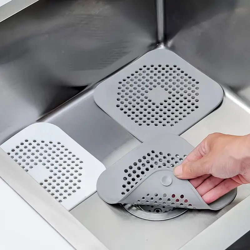 Silicone Hair Filter Sink Mat for Drain Protection