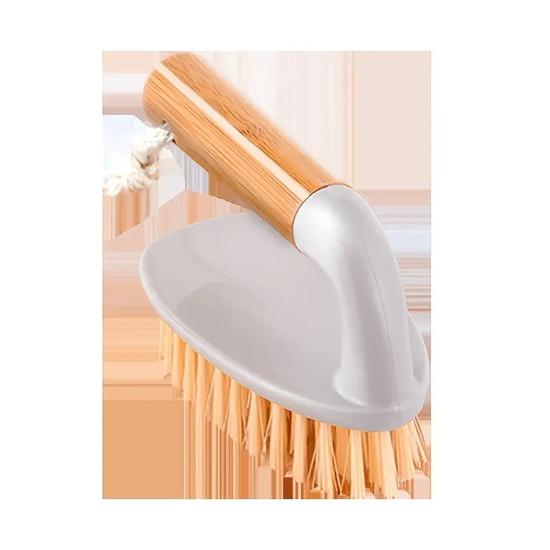 Multifunctional Bamboo Handle Laundry and Cleaning Brush
