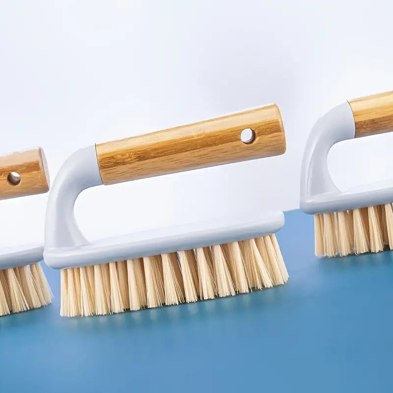 Multifunctional Bamboo Handle Laundry and Cleaning Brush
