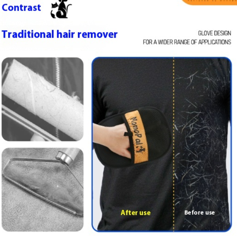 Pet Electrostatic Hair Removal Glove – Orange